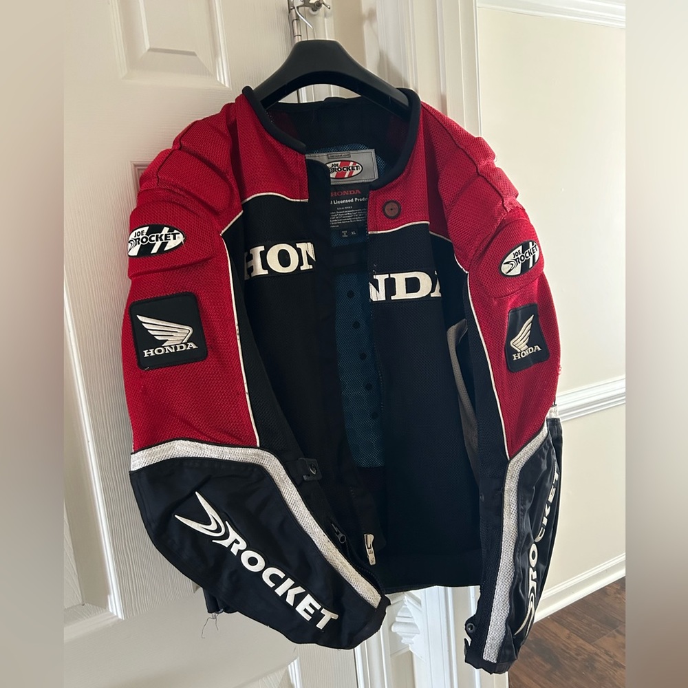 Honda Joe Rocket Motorcyle Coat, XL, Red and Black